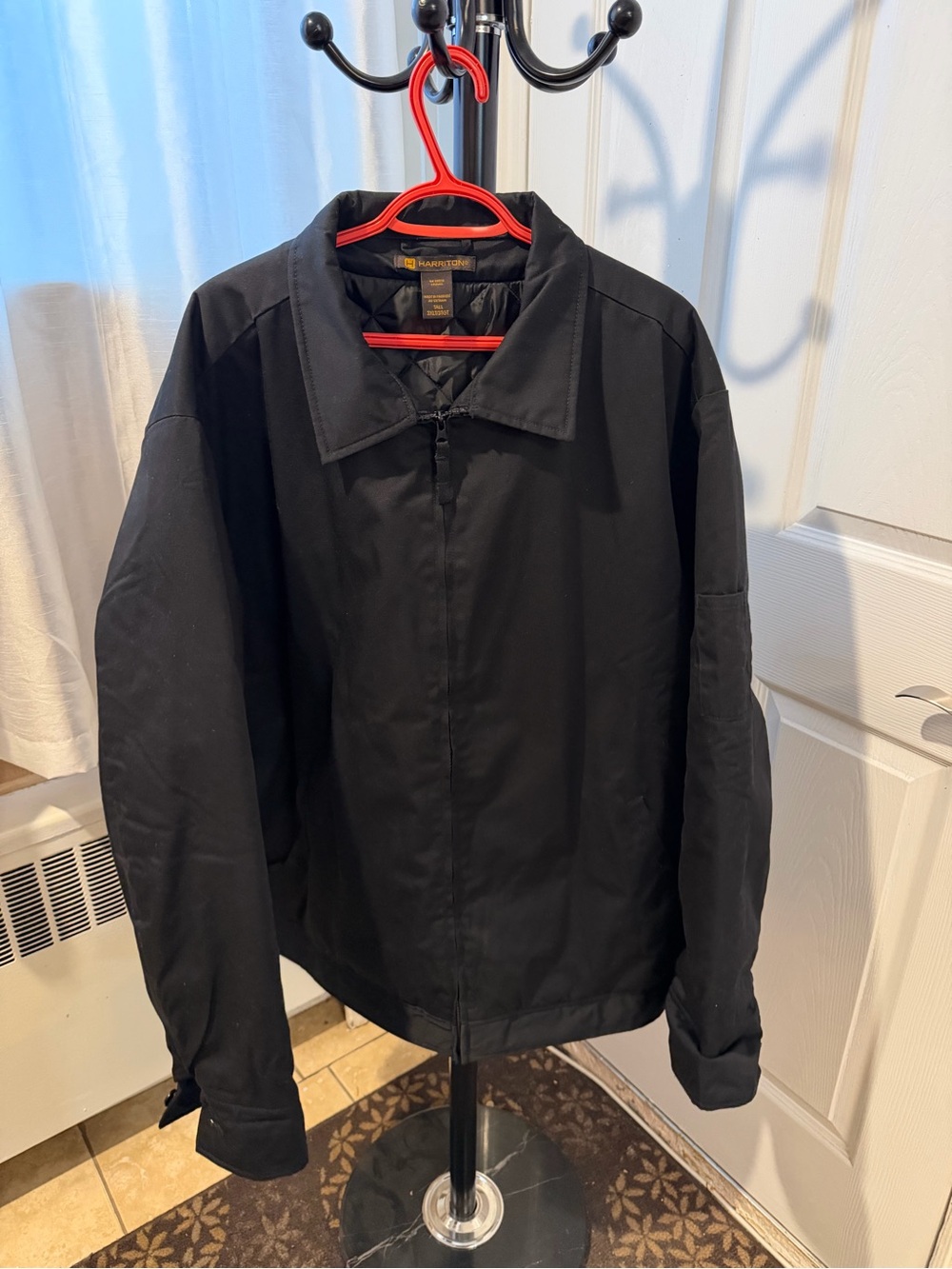 Harbor Bay Black Lightweight Zip Shirt Jacket